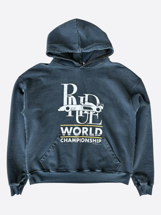 Rhude Vintage Black World Champion Hoodie
