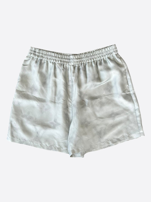 Louis Vuitton Grey LV Pixel Monogram Silk Shorts