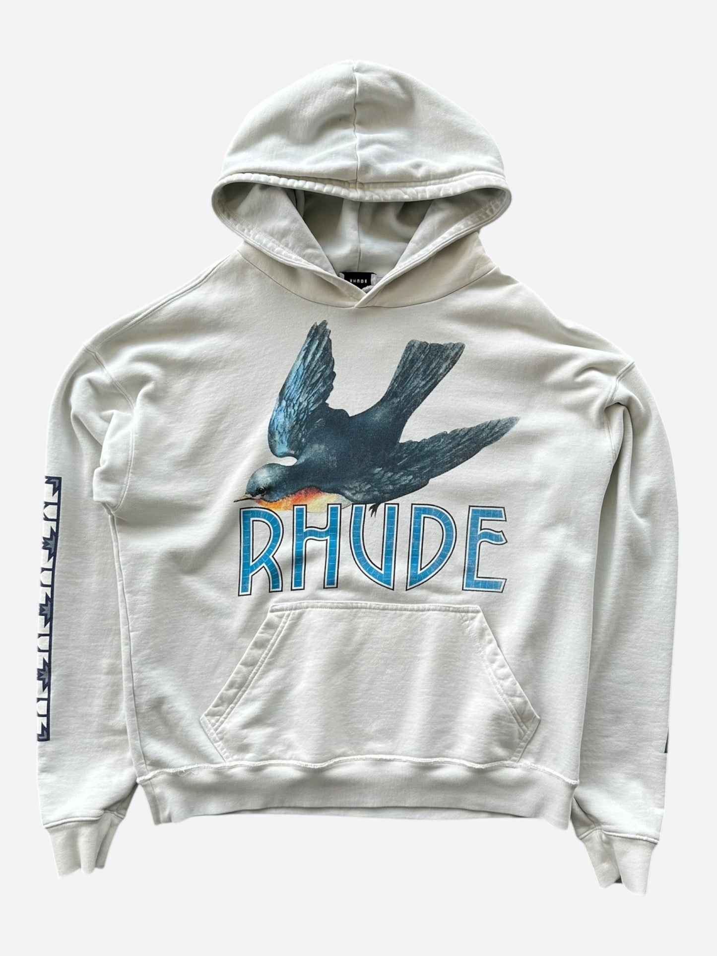 Rhude Vintage White Tile Hoodie