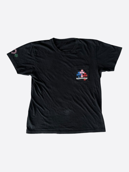 Chrome Hearts Black Multicolor Cross Logo T-Shirt