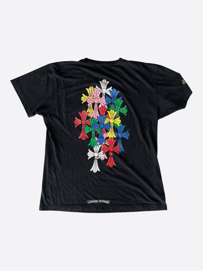 Chrome Hearts Black Multicolor Cross Logo T-Shirt