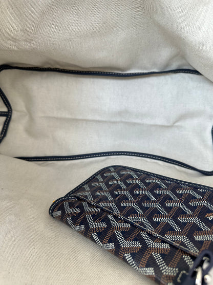 Goyard Navy St. Louis Tote Bag