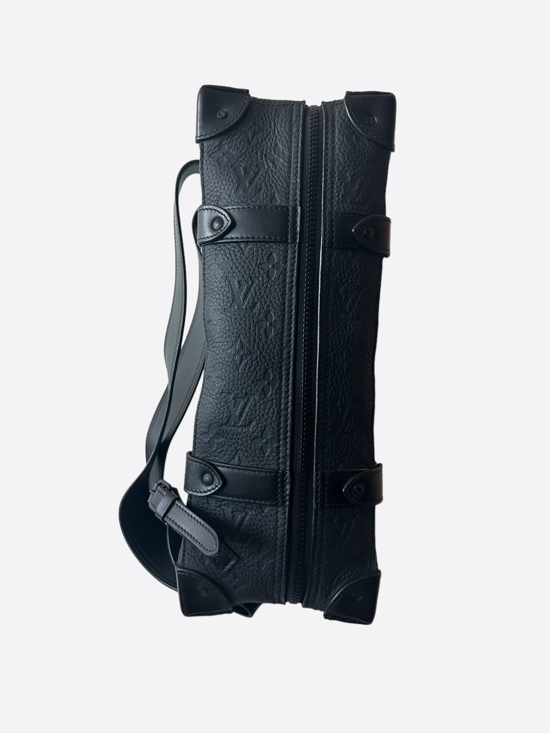 Louis Vuitton Monogram Shadow Racer Sling Bag - Black Backpacks