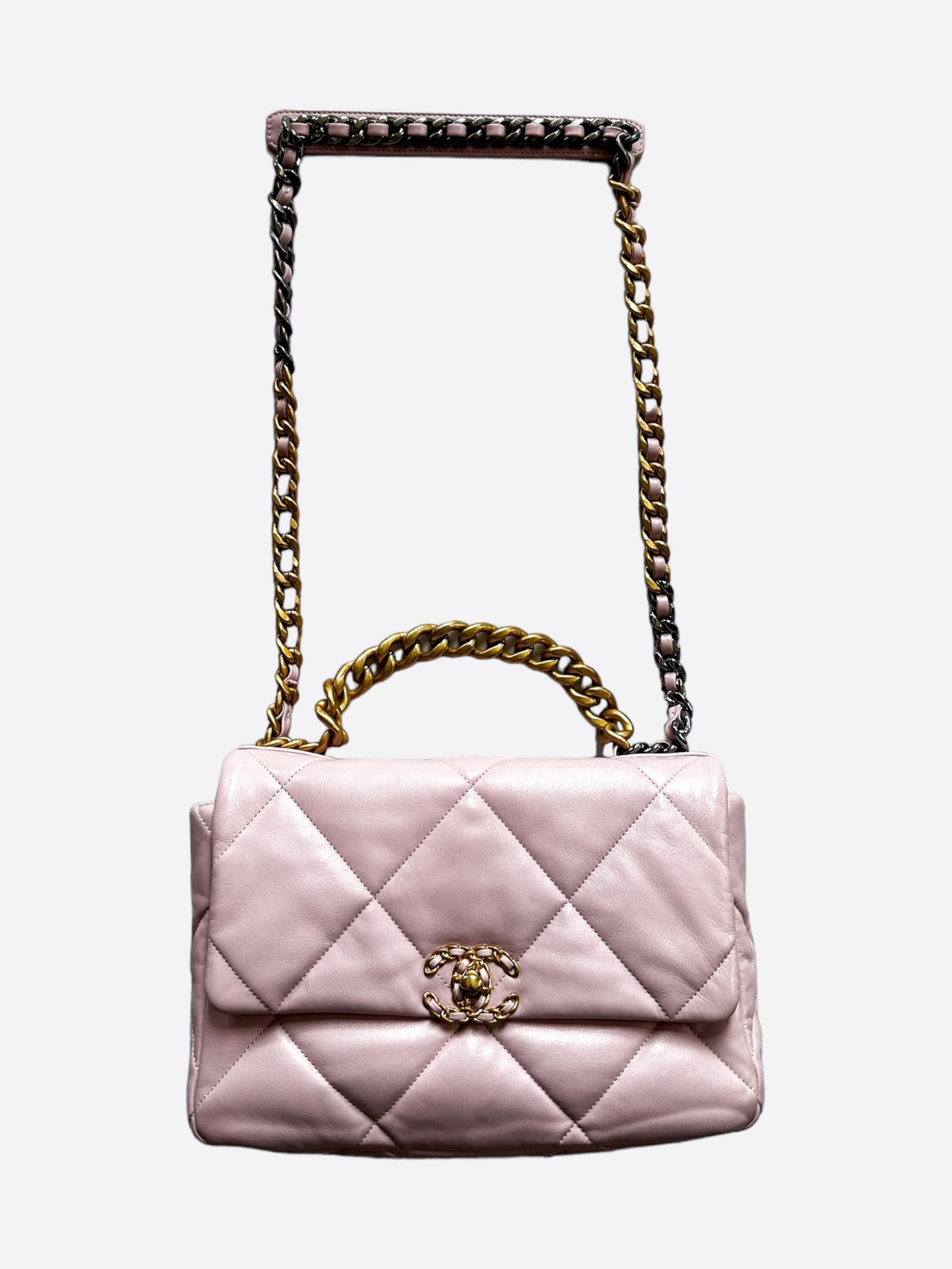 Chanel Light Pink Large 19 Flap Bag