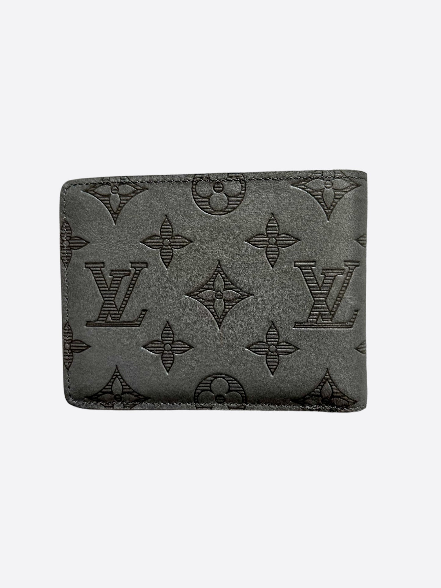 Louis Vuitton Grey Shadow Monogram Multiple Wallet