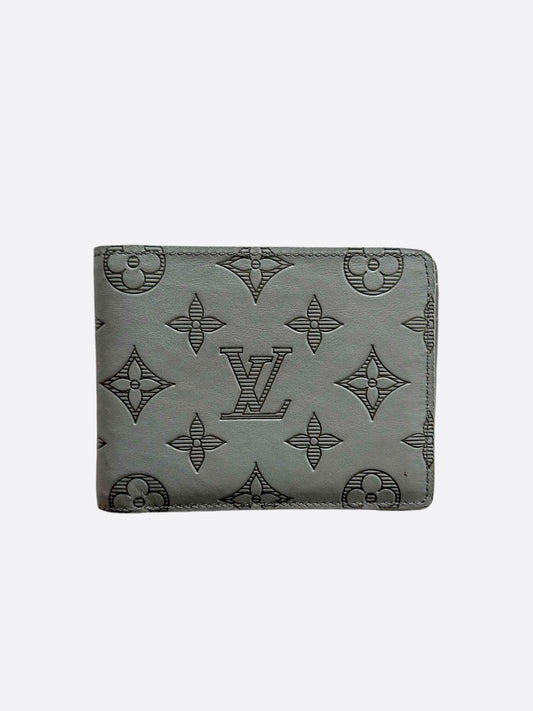 Louis Vuitton Grey Shadow Monogram Multiple Wallet