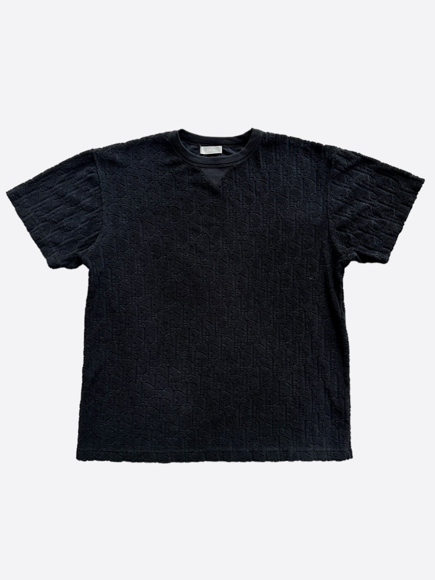 Dior Black Oblique Towel T-Shirt