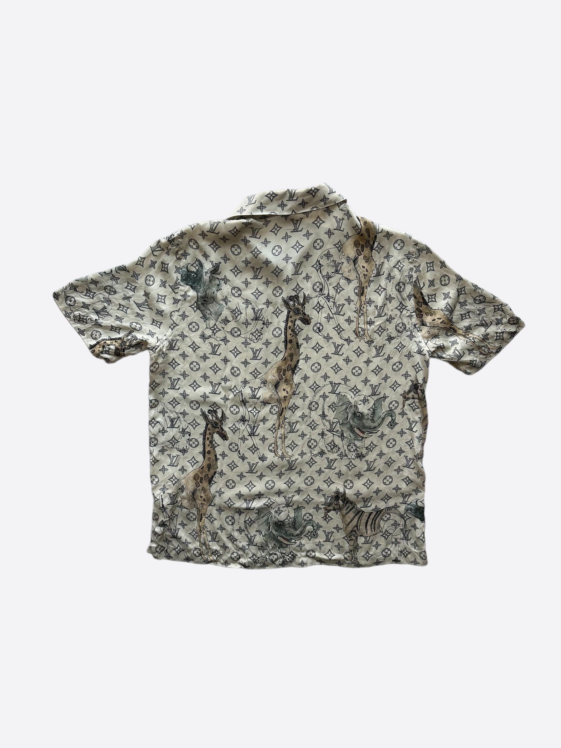 Louis Vuitton Yayoi Kusama Faces Monogram Silk Shirt – Savonches