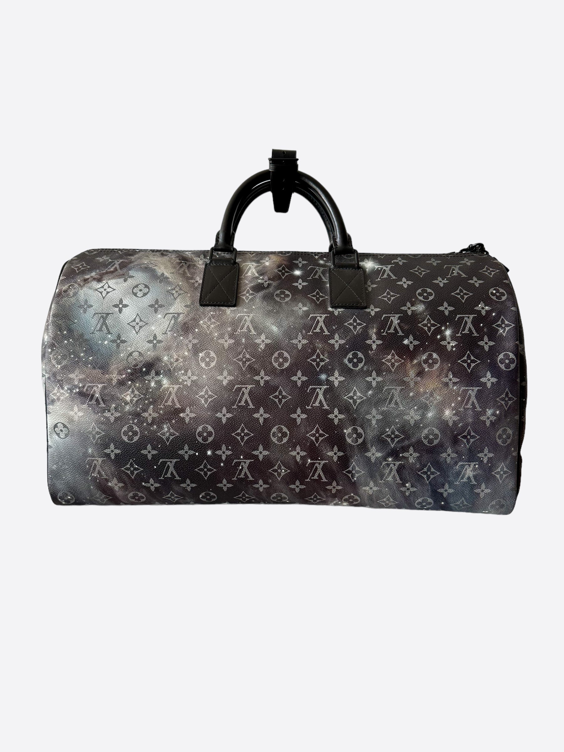 Louis Vuitton Keepol Bandriere 50 Monogram Galaxy Space Print