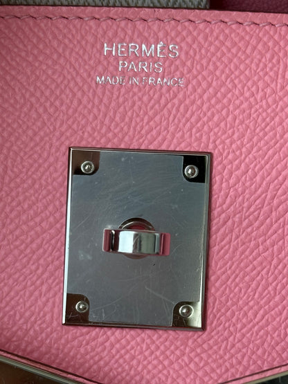 Hermes Rose Azalee Epsom & Palladium Hardware Birkin 30
