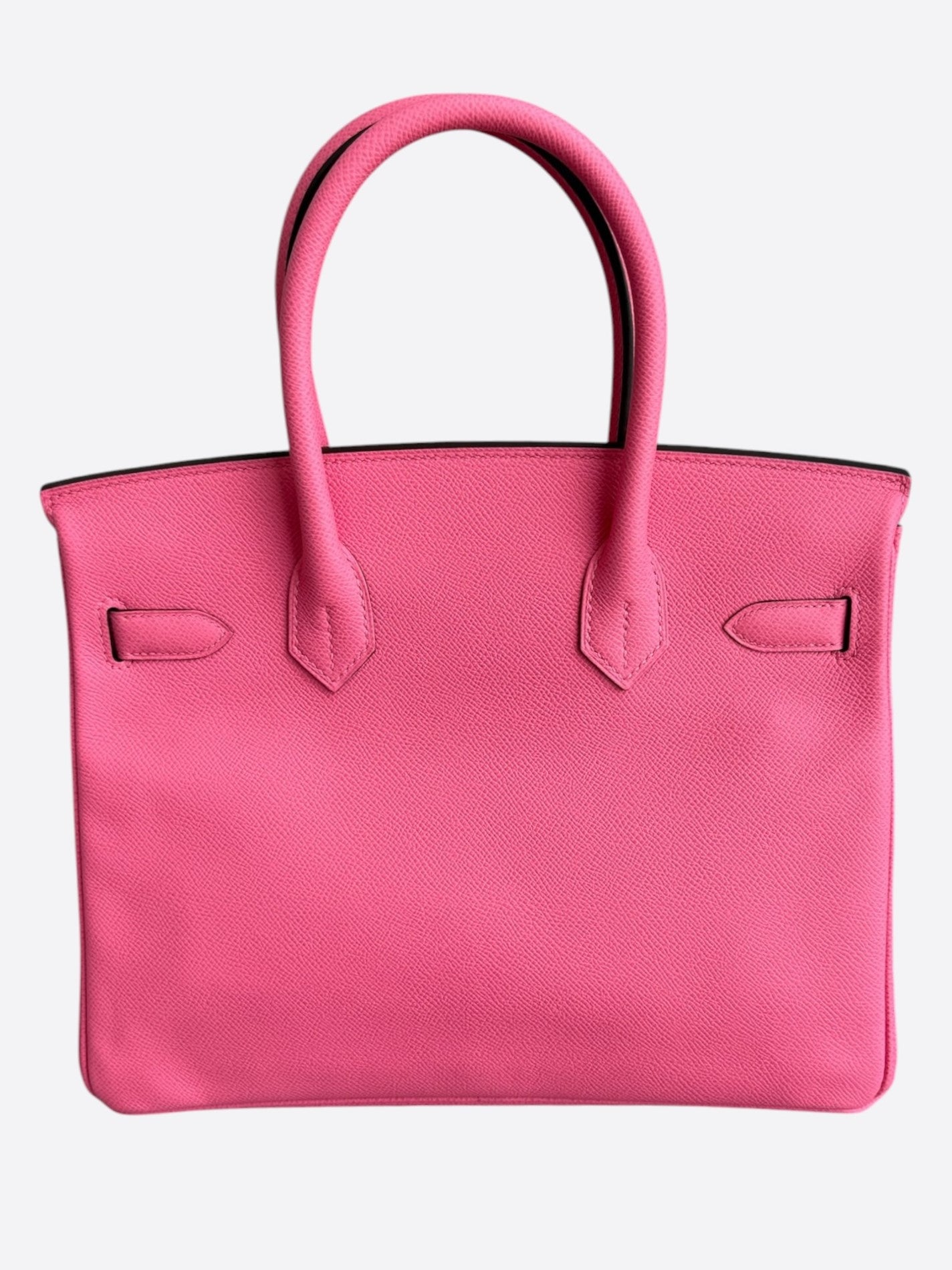Hermes Rose Bubblegum Epsom & Palladium Hardware Birkin 30