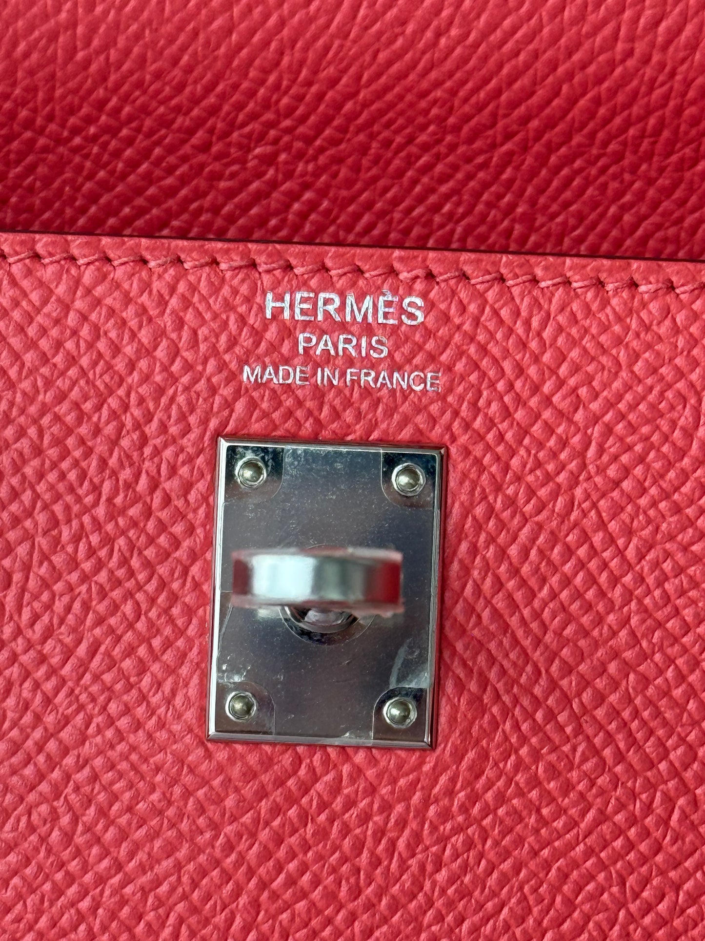 Hermes Bougainvillea Epsom & Palladium Hardware Kelly 25