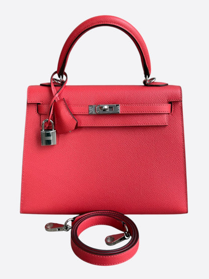 Hermes Bougainvillea Epsom & Palladium Hardware Kelly 25