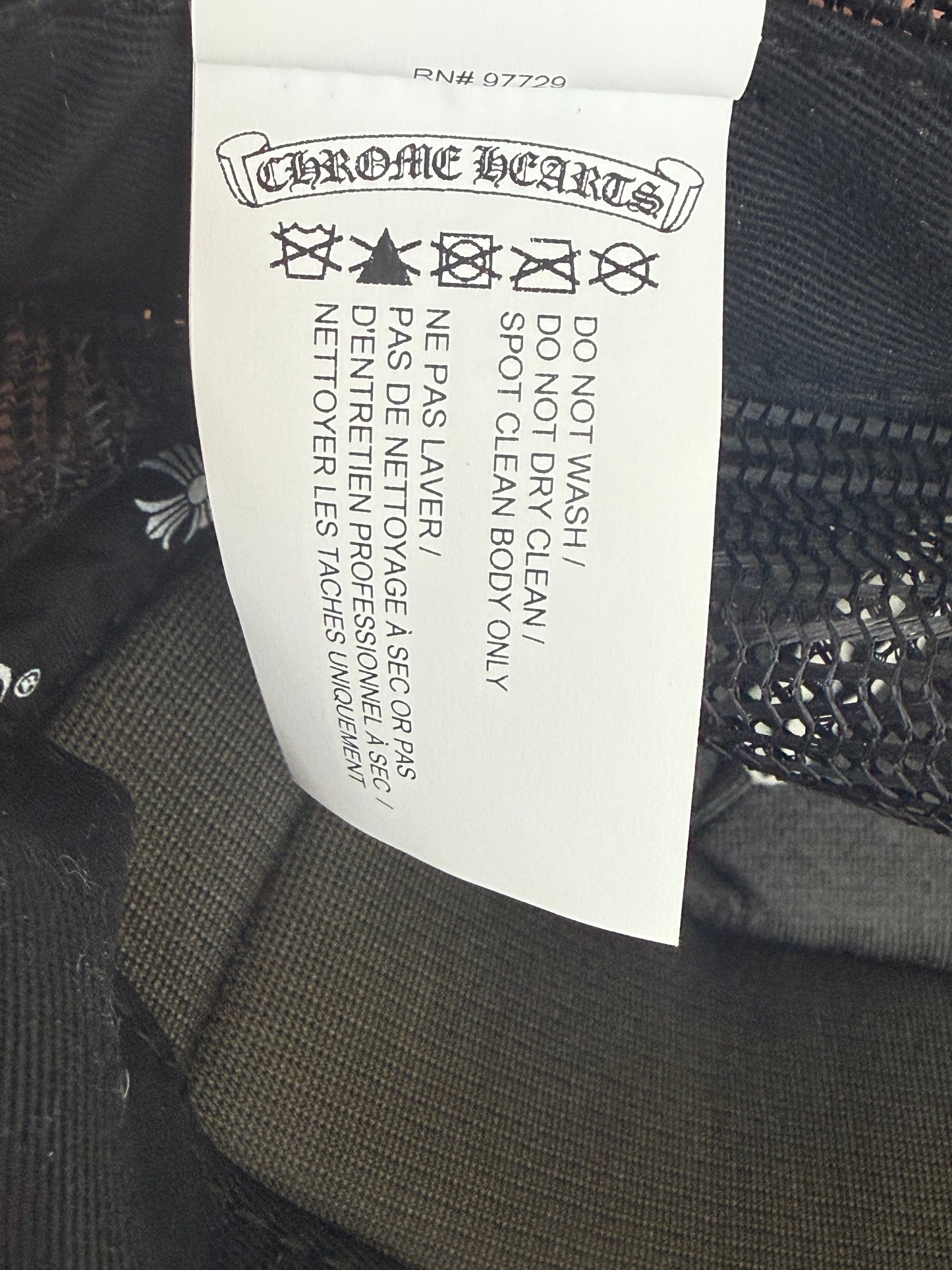 Chrome Hearts Black & White St. Barth Trucker Hat