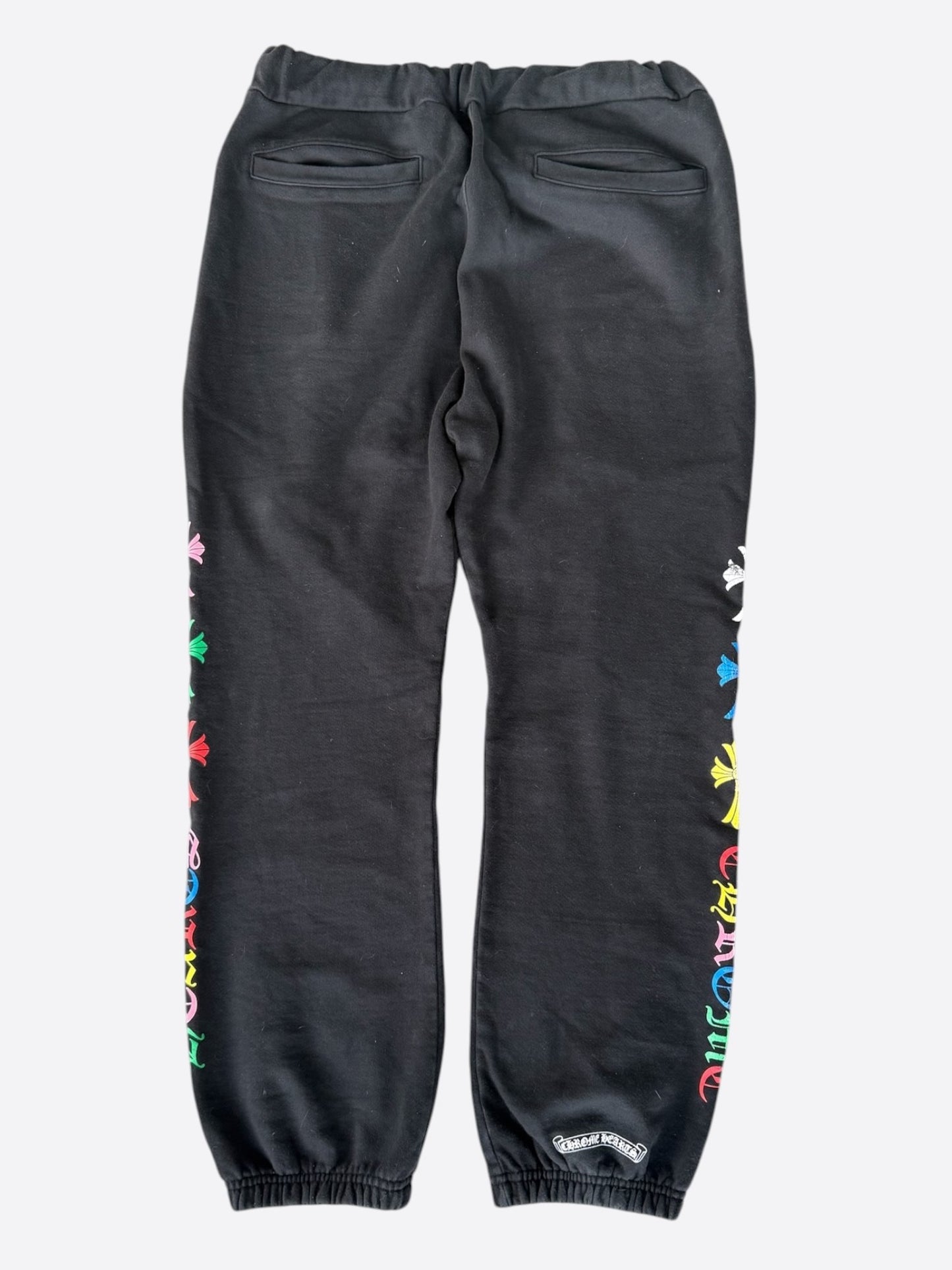 Chrome Hearts Black Multicolor Cross Logo Sweatpants