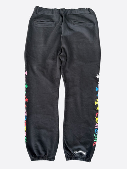 Chrome Hearts Black Multicolor Cross Logo Sweatpants