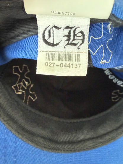 Chrome Hearts Blue & White Cross Patch Hat