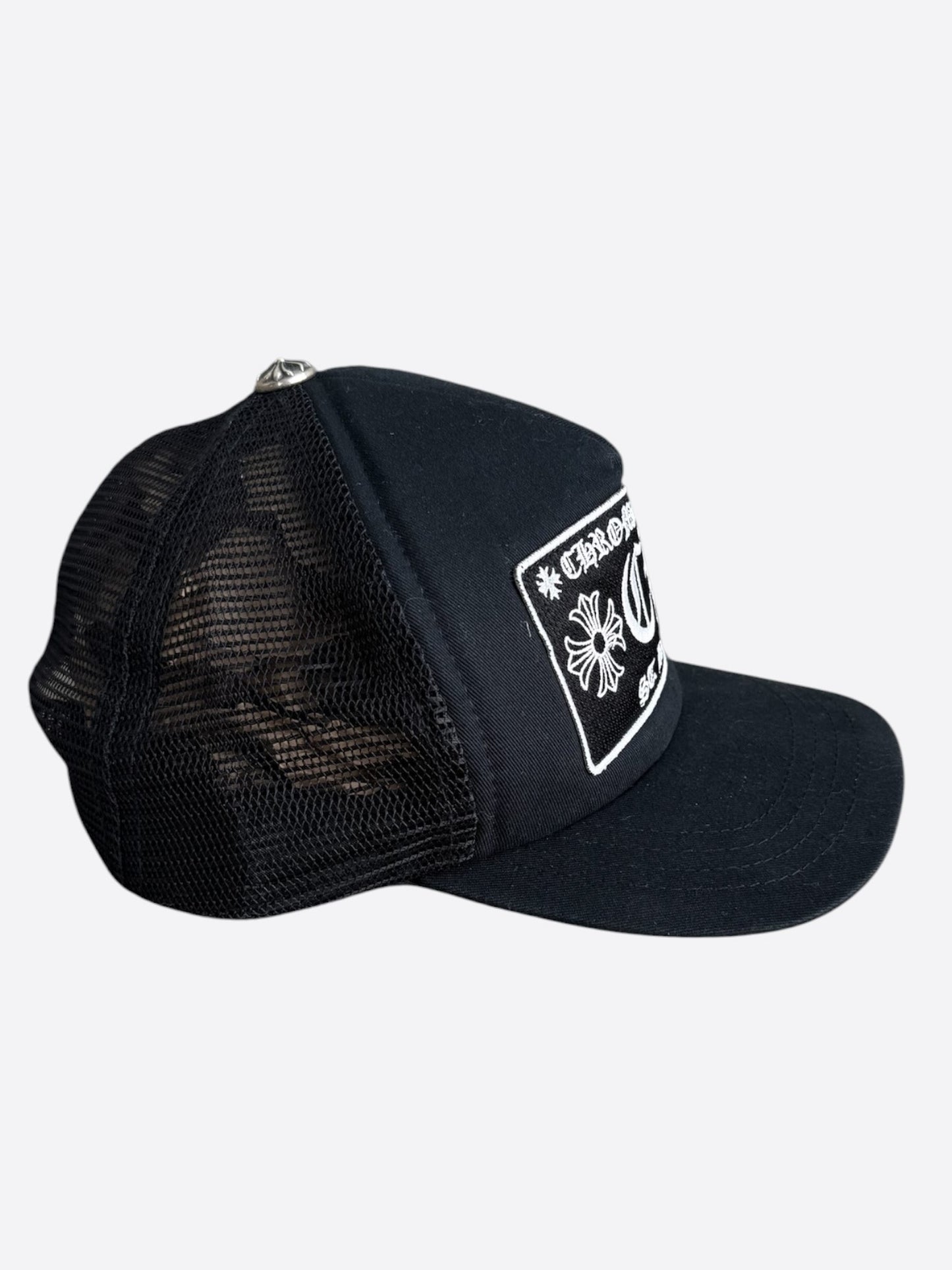 Chrome Hearts Black & White St. Barth Trucker Hat
