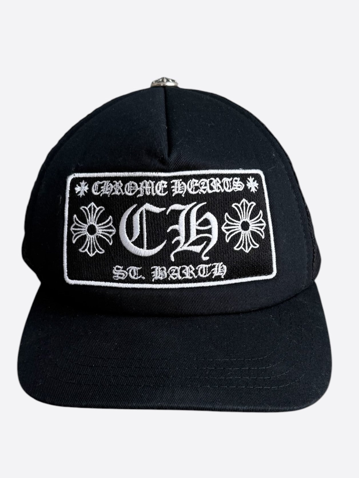 Chrome Hearts Black & White St. Barth Trucker Hat