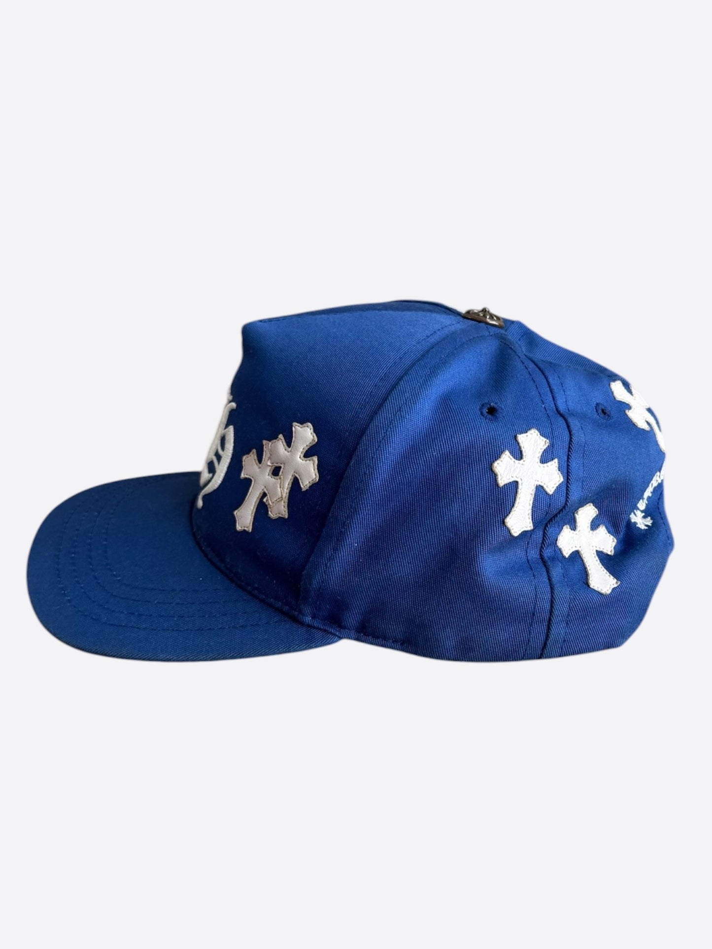 Chrome Hearts Blue & White Cross Patch Hat