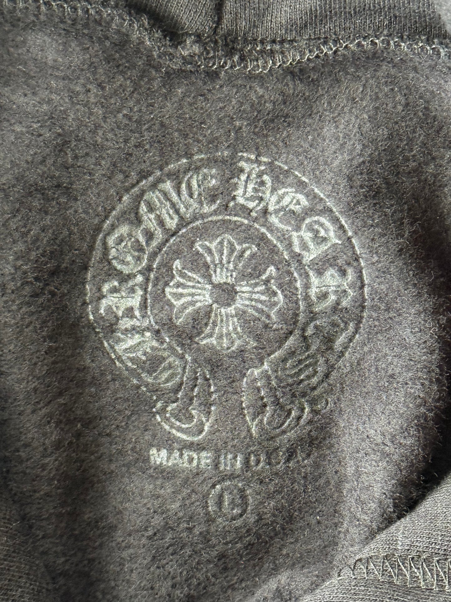 Chrome Hearts Black & White St. Barth Cross Logo Hoodie