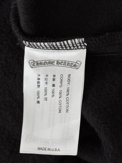 Chrome Hearts Black & White St. Barth Cross Logo Hoodie