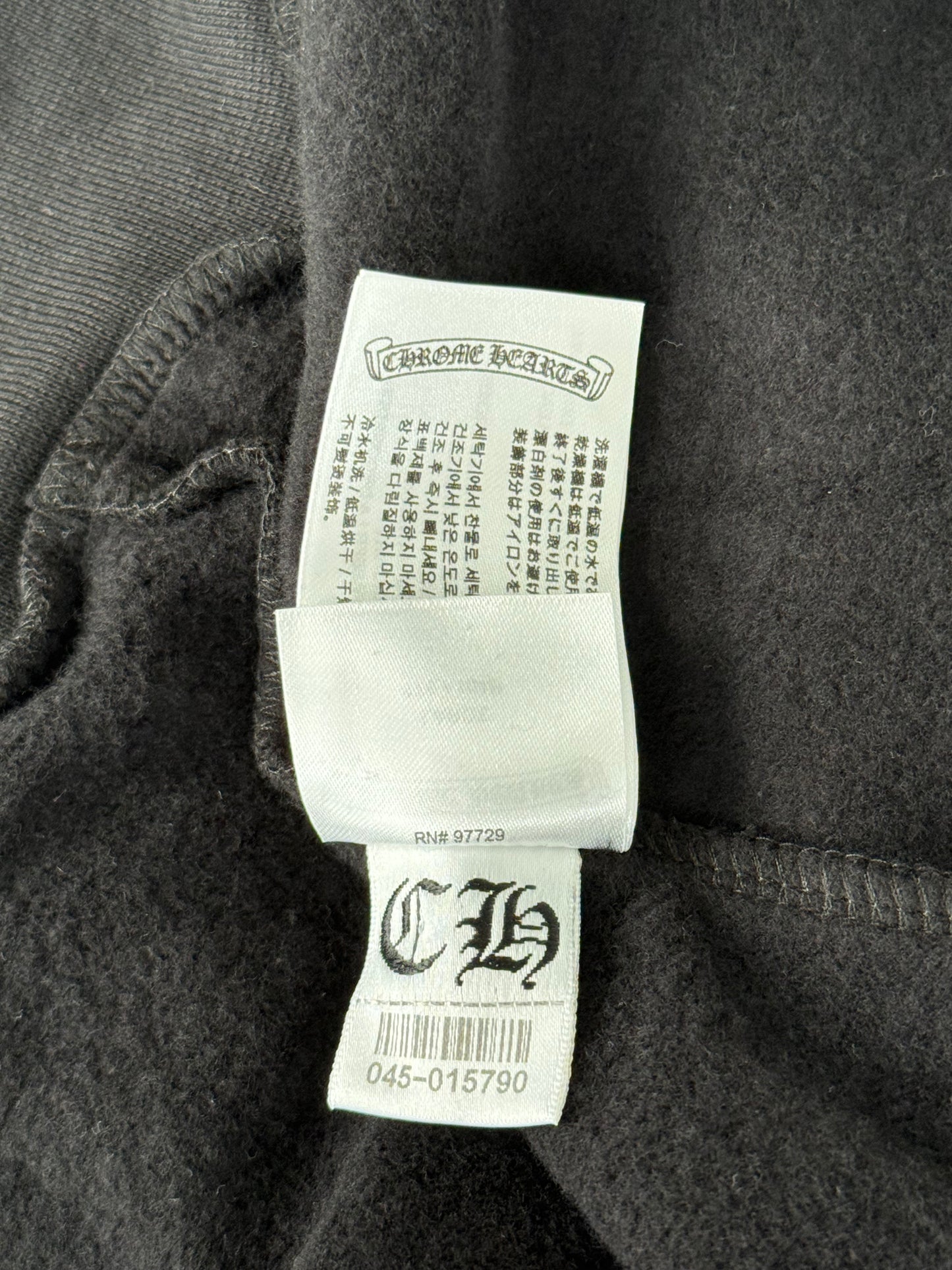 Chrome Hearts Black & White St. Barth Cross Logo Hoodie