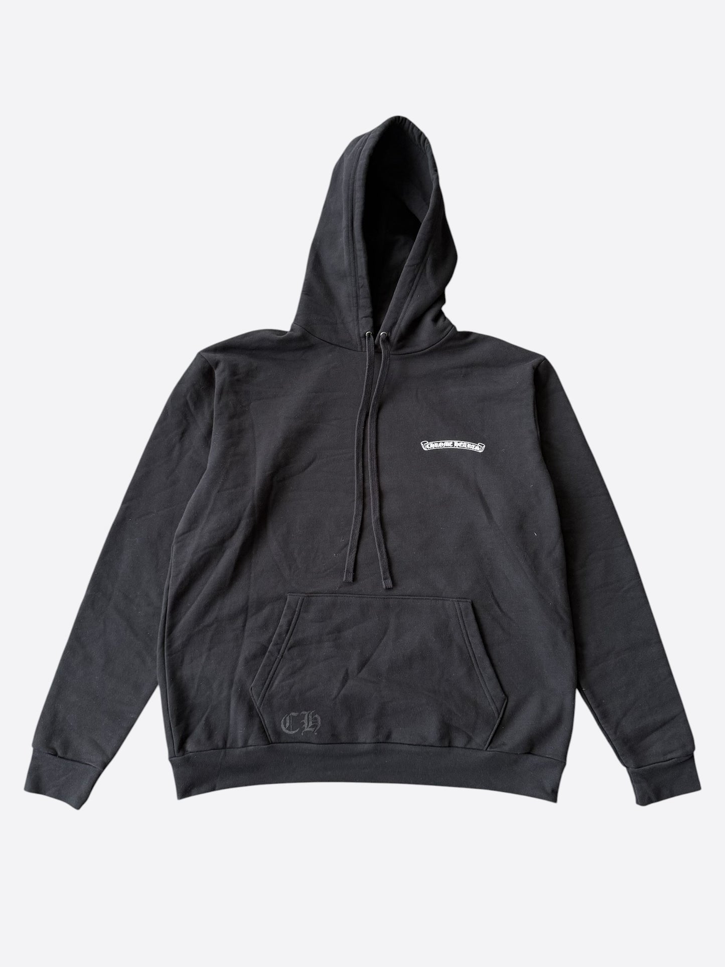Chrome Hearts Black & White St. Barth Cross Logo Hoodie