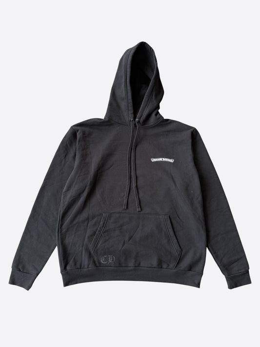 Chrome Hearts Black & White St. Barth Cross Logo Hoodie