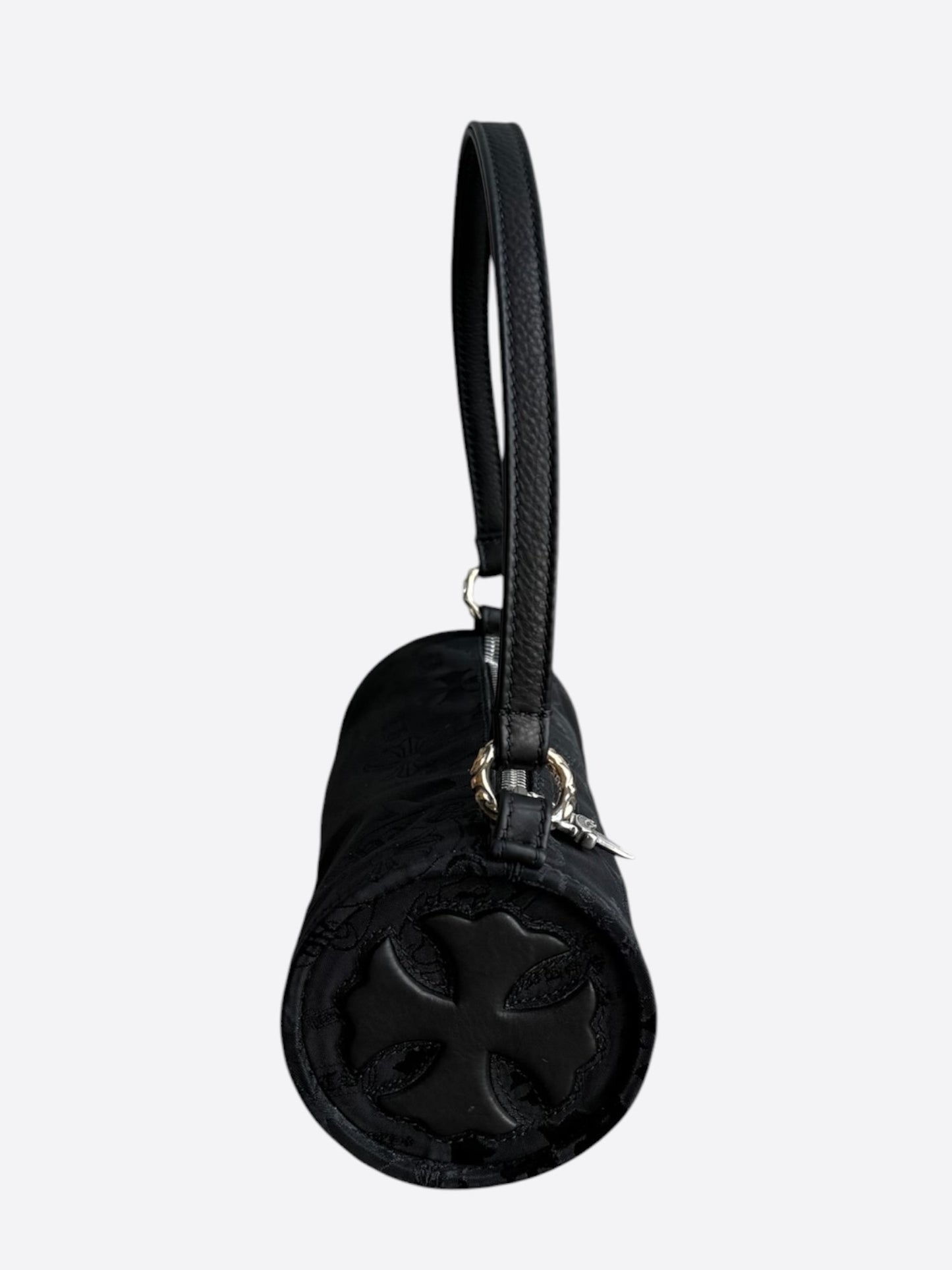 Chrome Hearts Black Stencil Grinds Mini Nylon Handbag