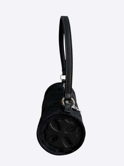 Chrome Hearts Black Stencil Grinds Mini Nylon Handbag