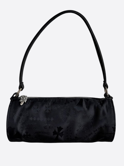 Chrome Hearts Black Stencil Grinds Mini Nylon Handbag