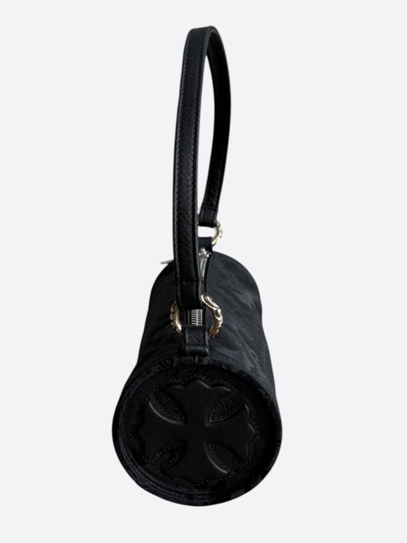 Chrome Hearts Black Stencil Grinds Mini Nylon Handbag