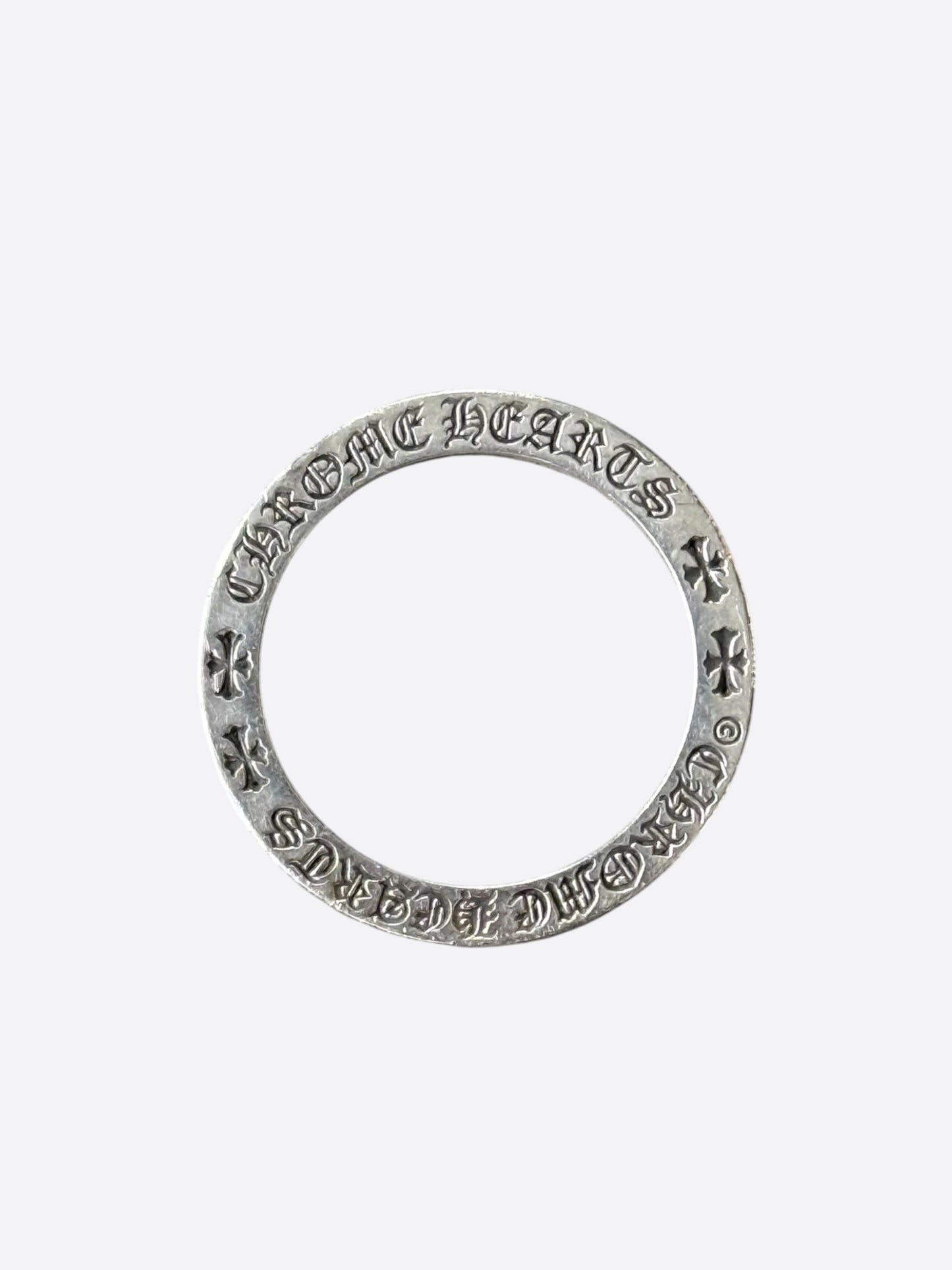 Chrome Hearts Silver Malibu Thin Spacer Ring