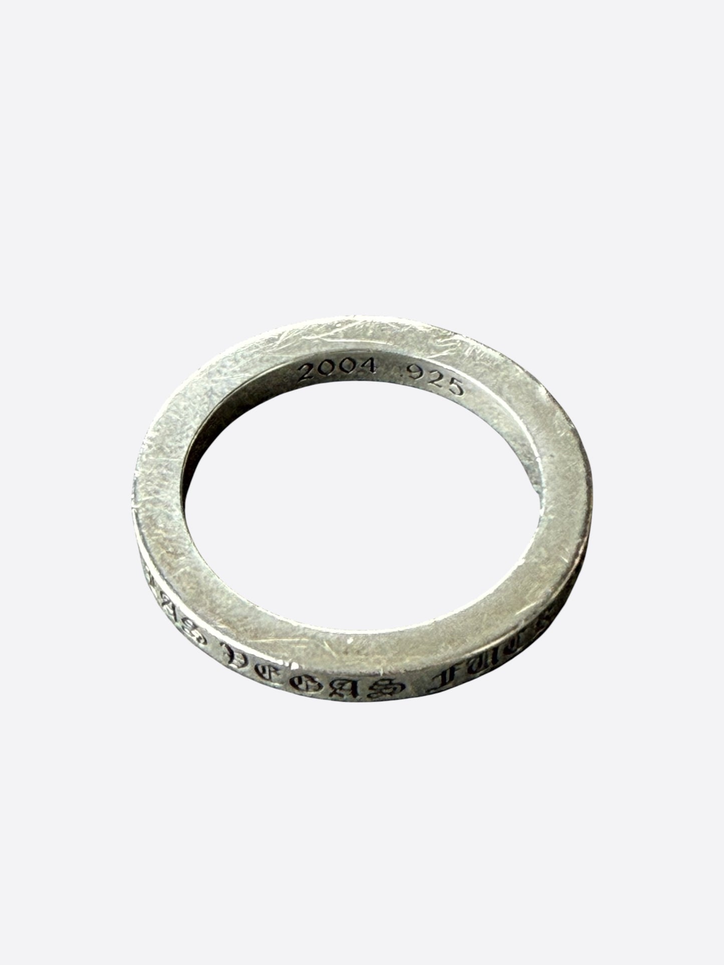 Chrome Hearts Silver Malibu Thin Spacer Ring