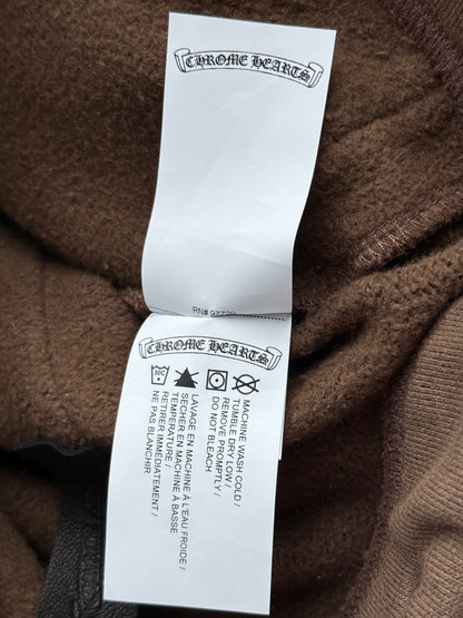 Chrome Hearts Brown & White Embroidered Slo Ride Sweatpants