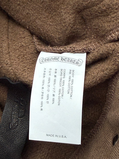 Chrome Hearts Brown & White Embroidered Slo Ride Sweatpants