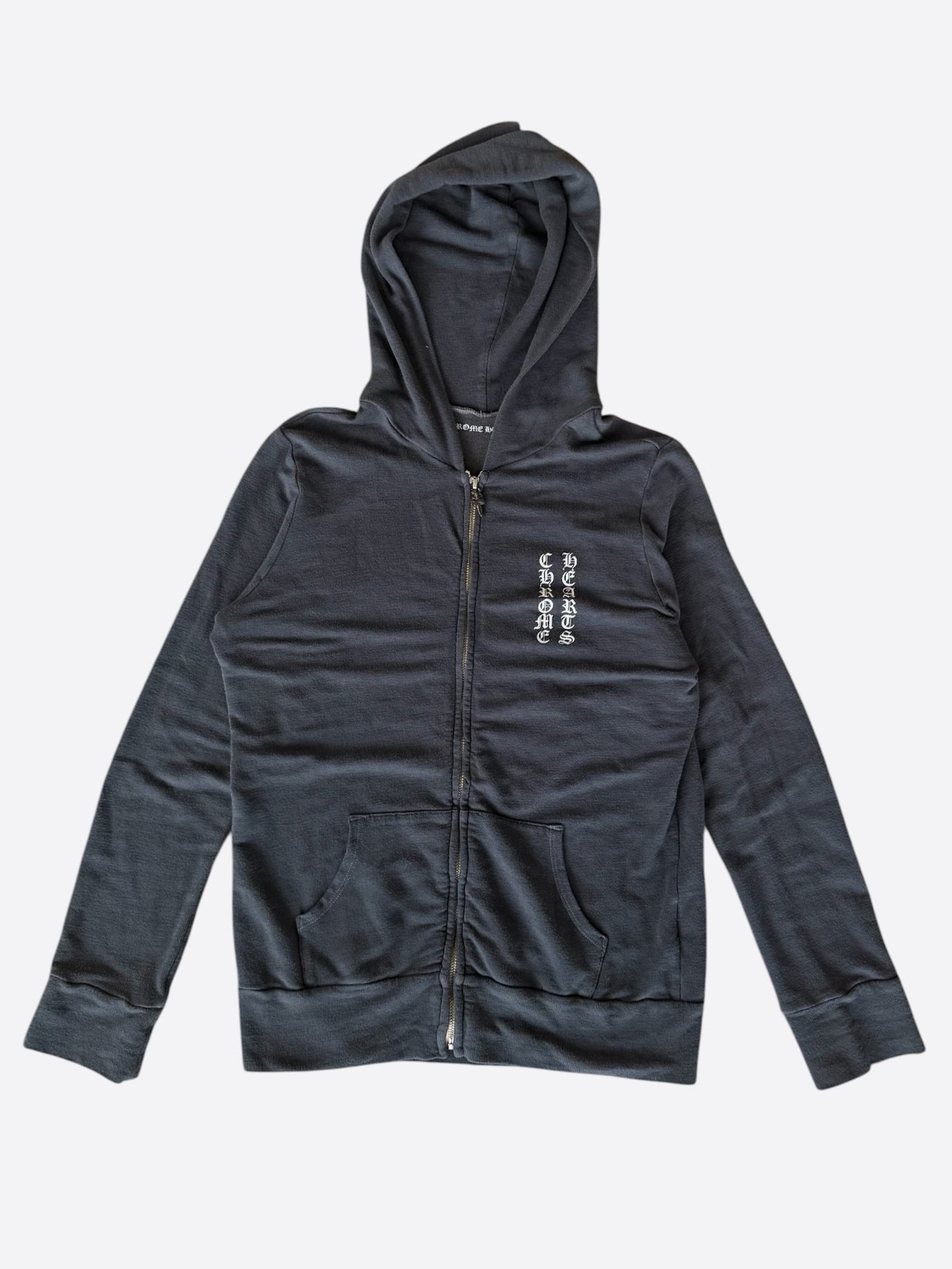 Chrome Hearts Matty Boy Grey & Multicolor Graphic Zip Up Hoodie