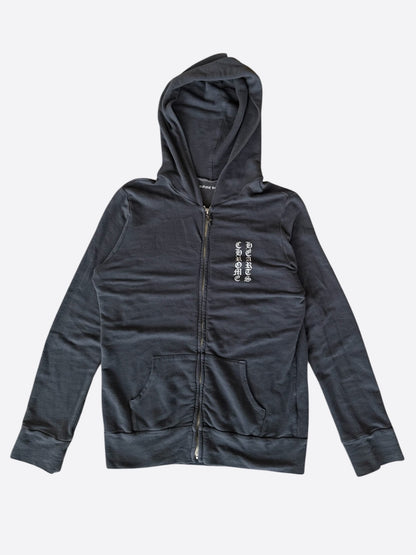Chrome Hearts Matty Boy Grey & Multicolor Graphic Zip Up Hoodie