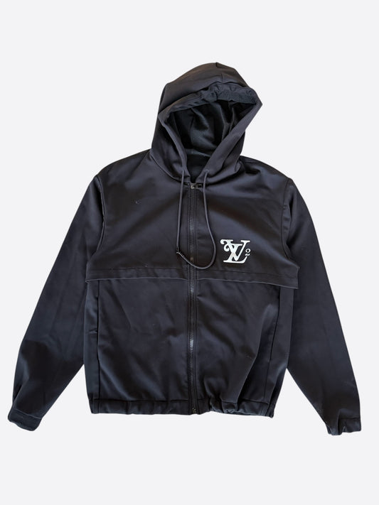 Louis Vuitton Nigo Black Logo Zip Up Windbreaker