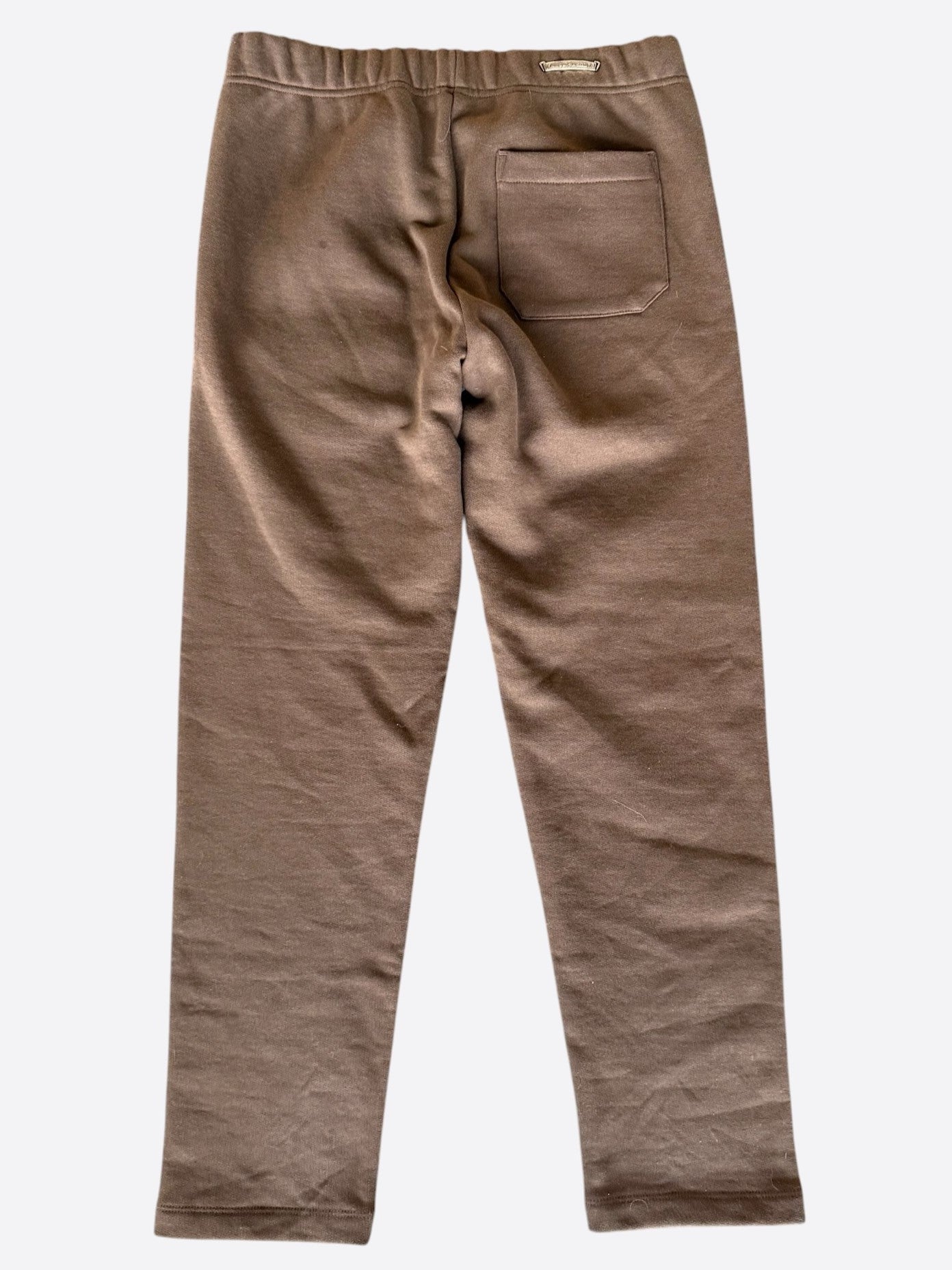 Chrome Hearts Brown & White Embroidered Slo Ride Sweatpants