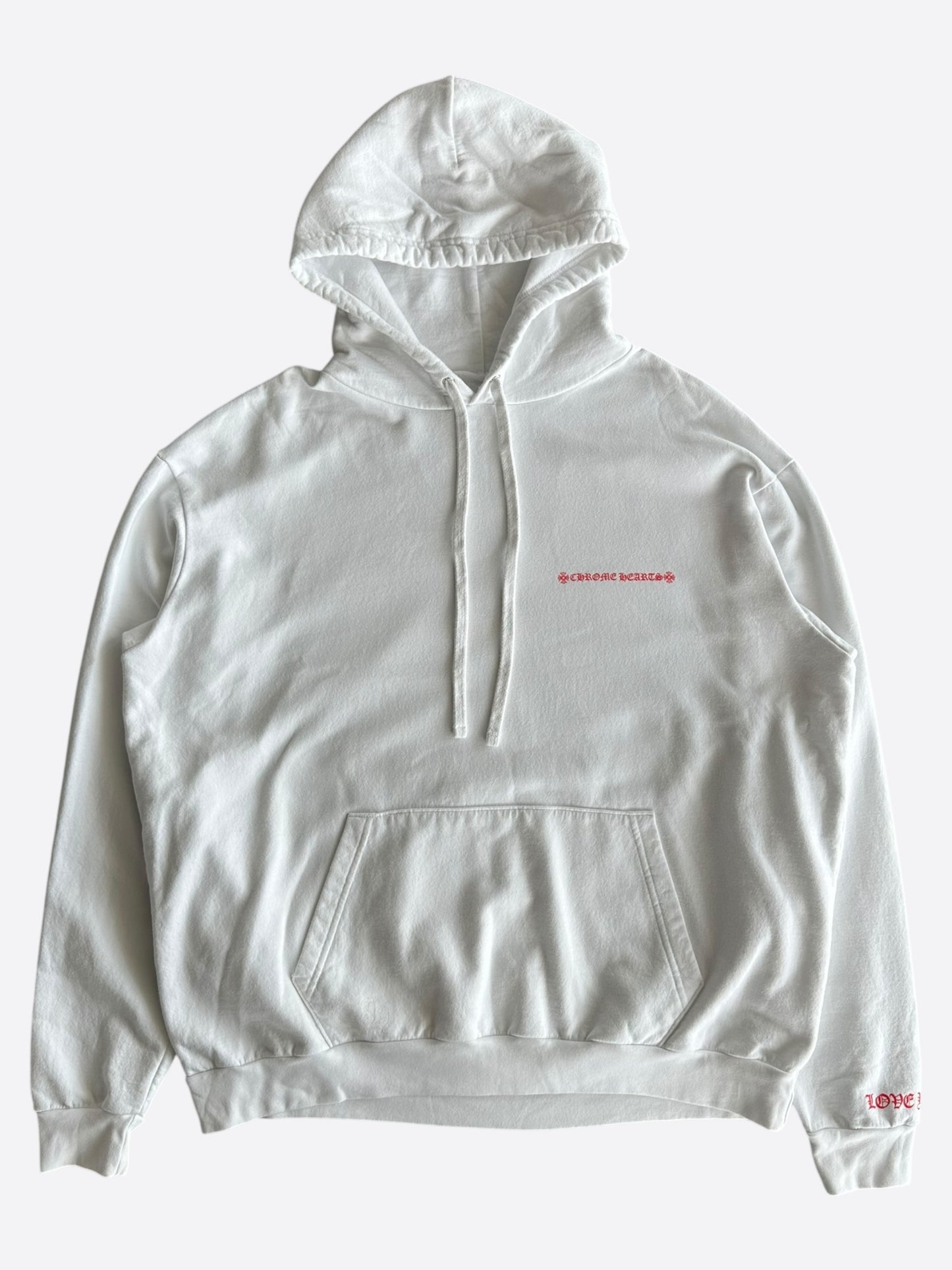 Chrome Hearts White & Red Laurie Lynn Stark Hoodie