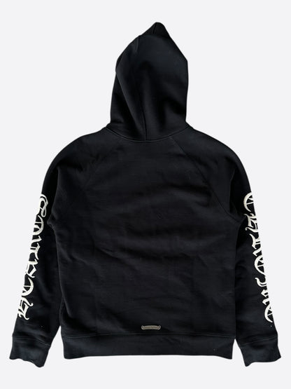 Chrome Hearts Black & White Embroidered Logo Hoodie