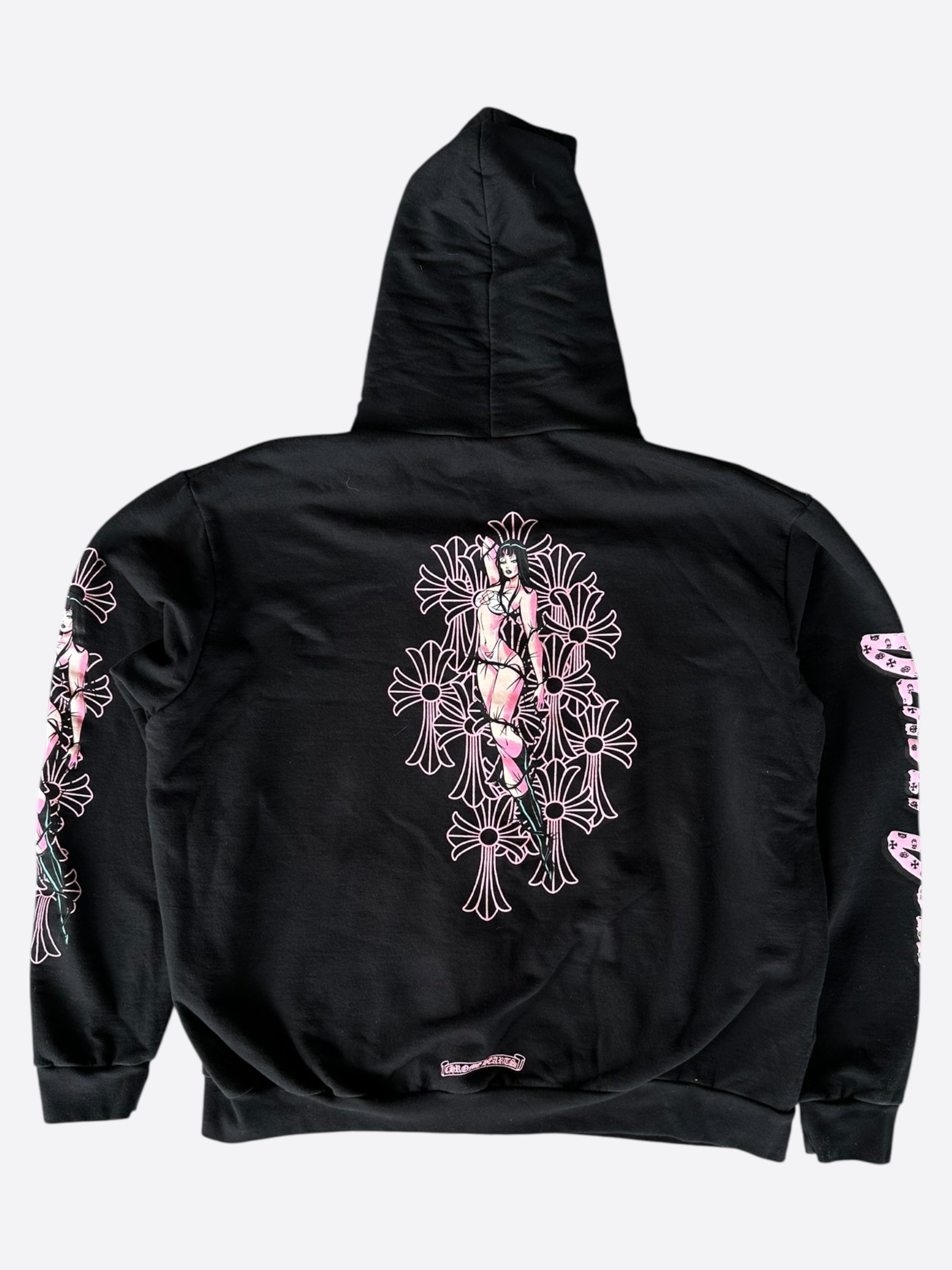 パーカー・フーディ Chrome Hearts Online Exclusive Horse Shoe Hoodie Black Pink Buy Chrome Hearts Horse Shoe Hoodie (Web Exclusive) 'Black