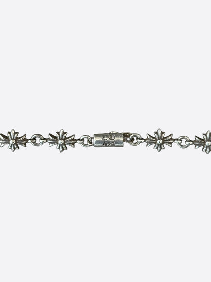 Chrome Hearts Silver Tiny E Heart Necklace