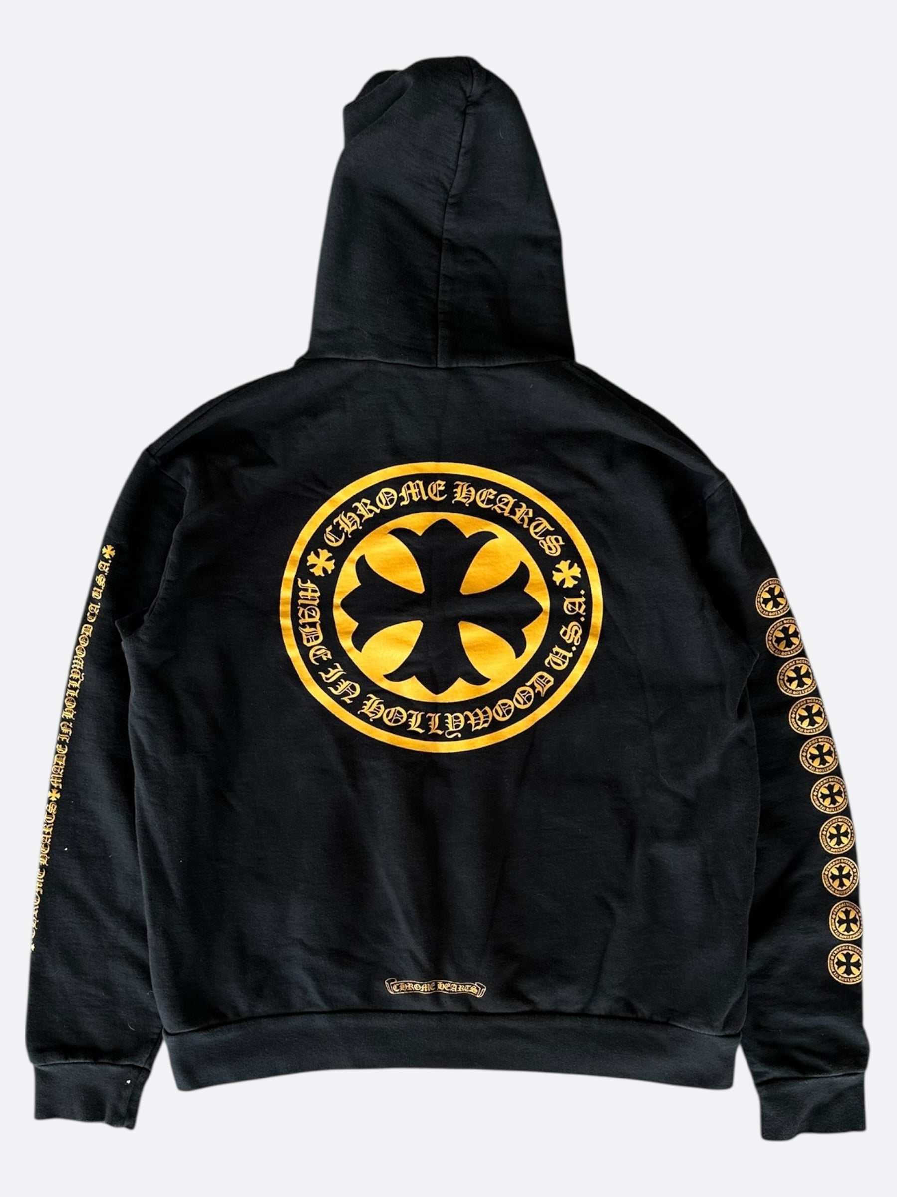 在庫少◆送料込♪【Chrome Hearts】ロゴ hoodie navy/yellow Chrome Hearts Eyechart Logo Hoodie Navy Yellow – FyouGrails