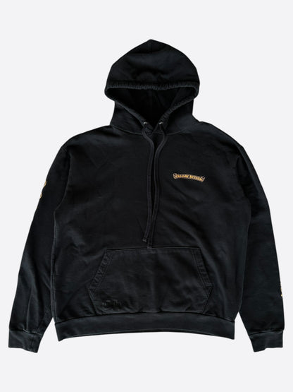 Chrome Hearts Black & Yellow Cross Logo Hoodie