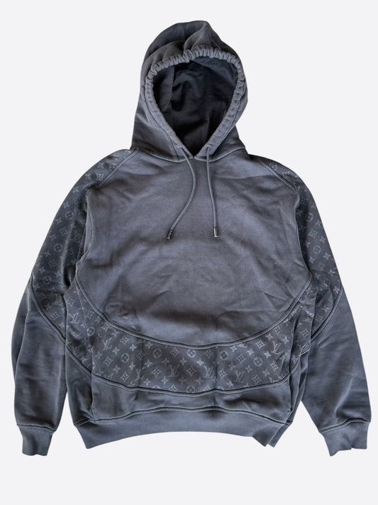 Louis Vuitton Black Circle Cut Monogram Hoodie