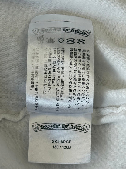 Chrome Hearts White & Black Horseshoe Logo Longsleeve T-Shirt