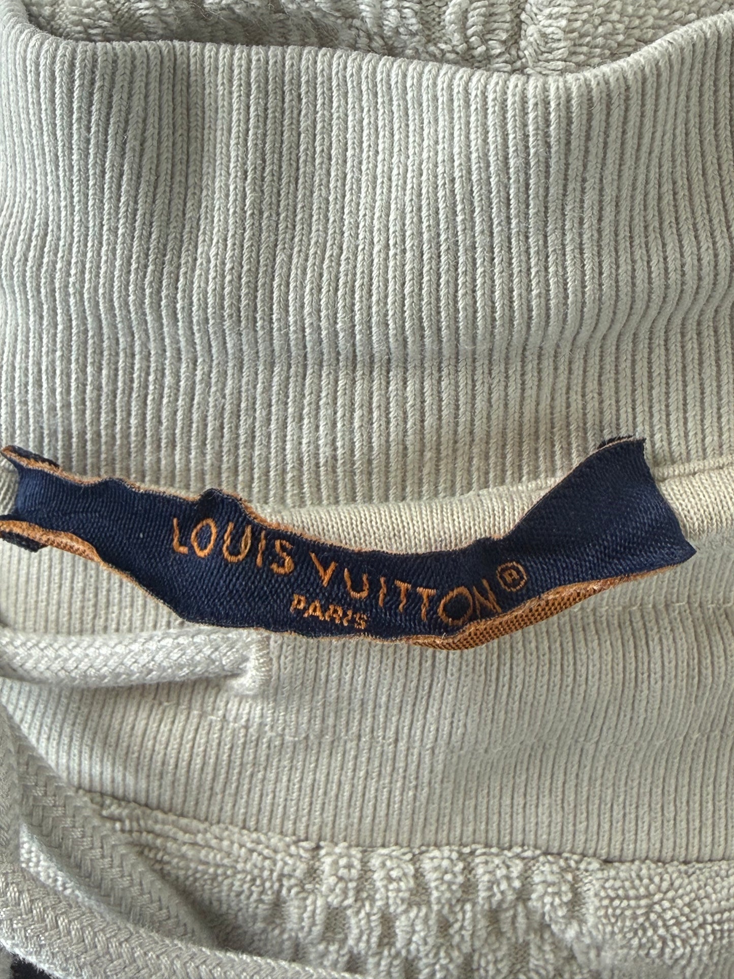 Louis Vuitton Beige Jacquard Damier Shorts
